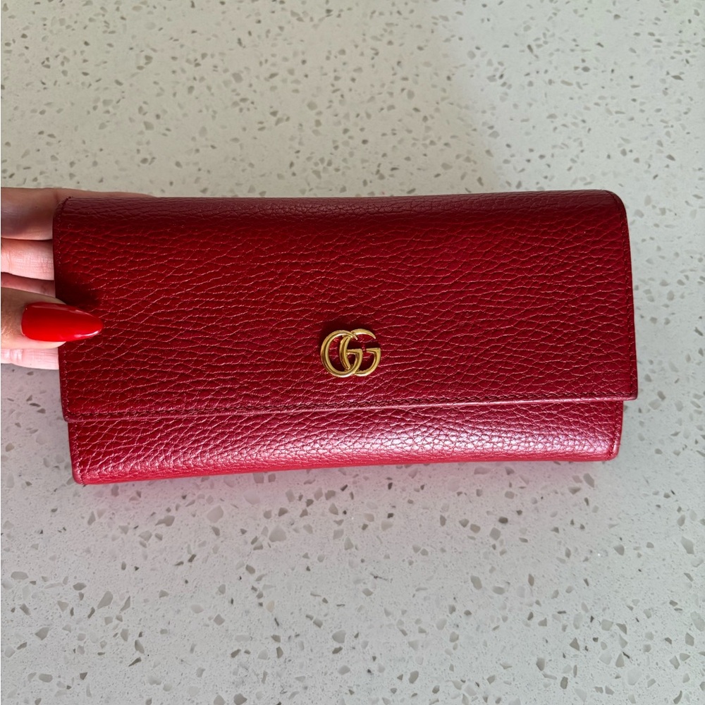 Gucci Red Leather Women's wallet